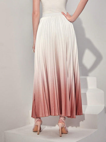 Modely Ombre Pleated Skirt