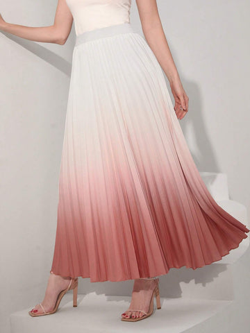 Modely Ombre Pleated Skirt