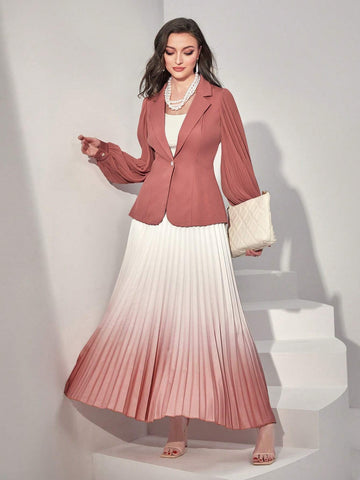 Modely Ombre Pleated Skirt