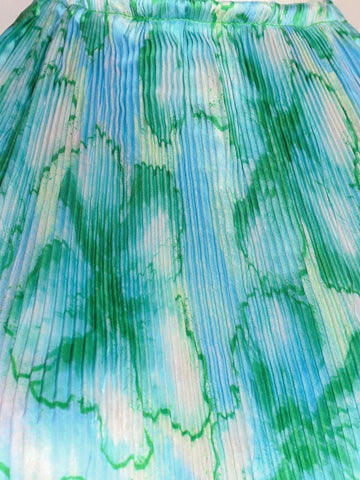 Allover Floral Print Tie Backless Halter Dress