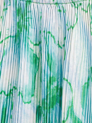 Allover Floral Print Tie Backless Halter Dress