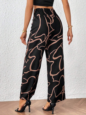 Unity Allover Print Straight Leg Pants