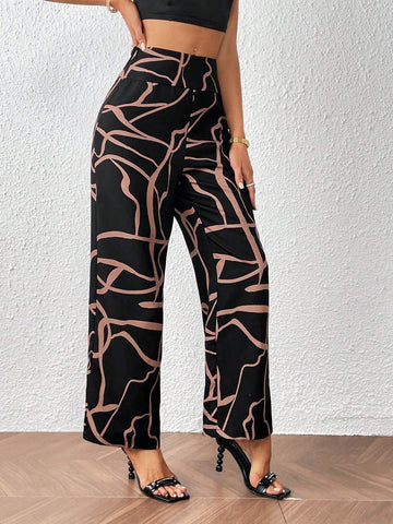 Unity Allover Print Straight Leg Pants