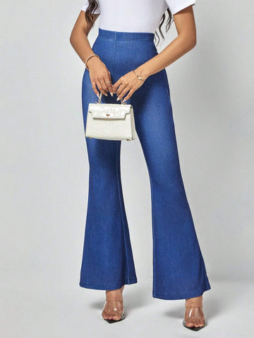EMERY ROSE High Waist Flare Leg Pants