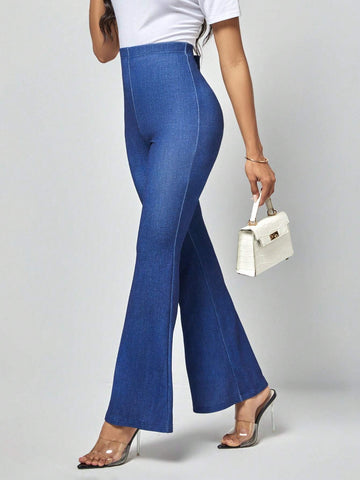 EMERY ROSE High Waist Flare Leg Pants