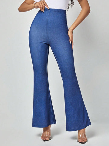 EMERY ROSE High Waist Flare Leg Pants