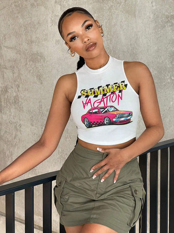 SXY Flap Pocket Side Cargo Skirt