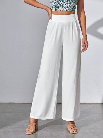 Tall Solid Wide Leg Pants