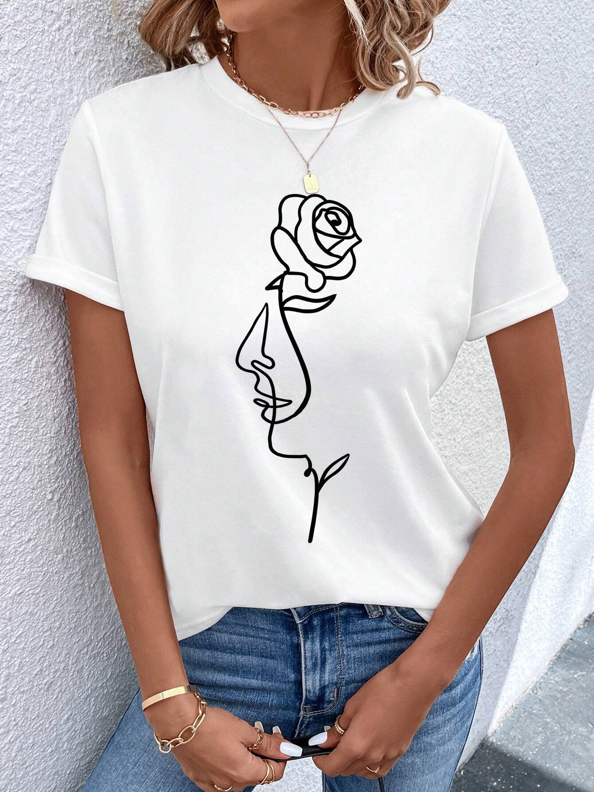 Unity Abstract Figure Graphic Tee