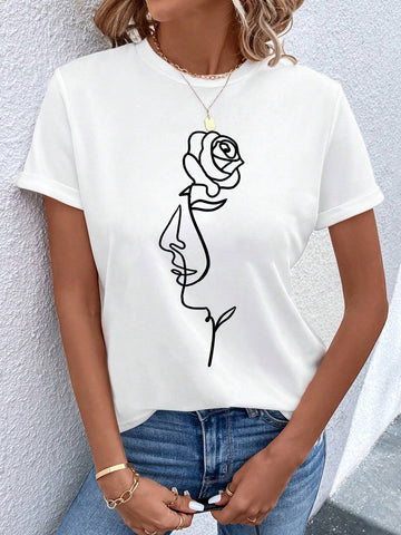 Unity Abstract Figure Graphic Tee