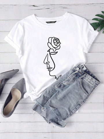 Unity Abstract Figure Graphic Tee