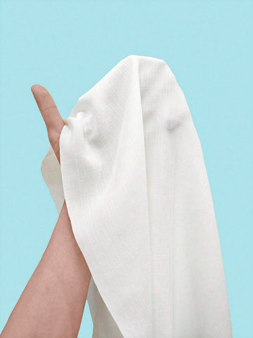 Solid Button Back Blouse & Wide Leg Pants