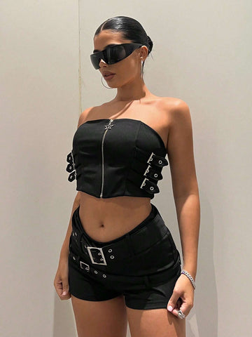 ICON Solid Grommet Eyelet Shorts