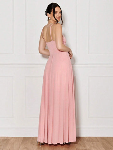 Drawstring Cut Out Front Dress