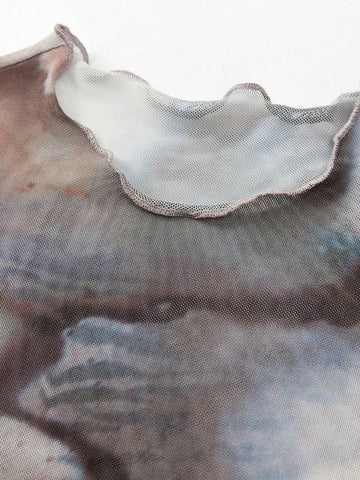 Tie Dye Tank Bodysuit Without Lingerie Set