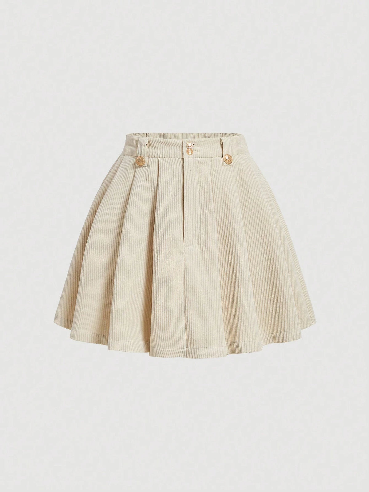 MOD Solid Cord Pleated Skirt