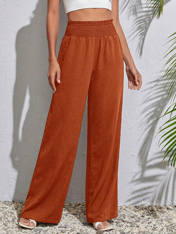 Tall Solid Wide Leg Pants