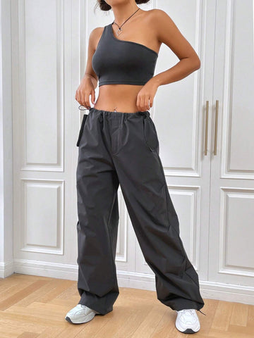 One Shoulder Crop Top & Pants