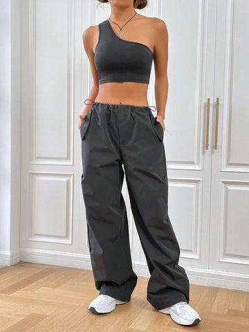 One Shoulder Crop Top & Pants