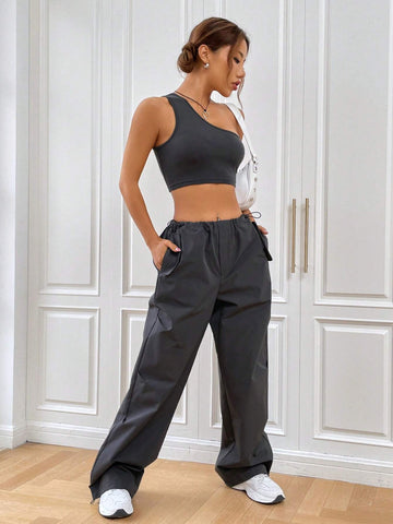 One Shoulder Crop Top & Pants