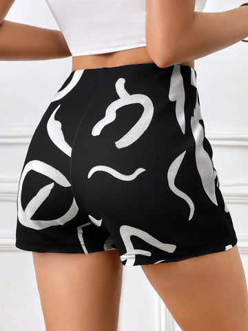 Unity Allover Print Split Hem Skort