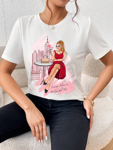 Unity Figure & Slogan Graphic Tee