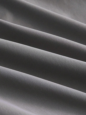 Flap Pocket Drawstring Waist Cargo Skirt