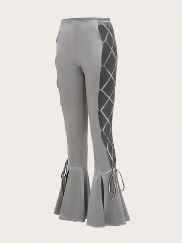 ICON Lace Up Side Flare Leg Pants