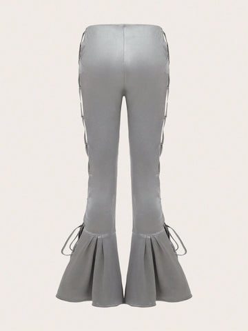 ICON Lace Up Side Flare Leg Pants