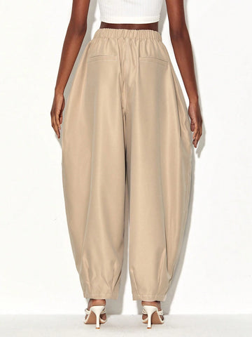 Dual Pocket Side Drop Crotch Pants