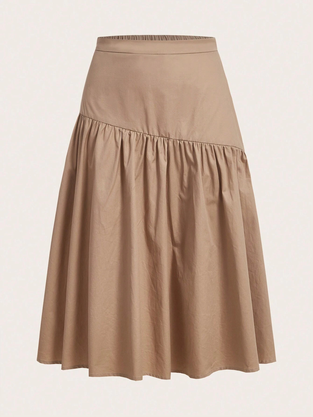 EZwear High Waist Ruffle Hem Skirt