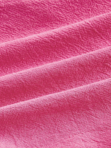 Flap Pocket Drop Shoulder Crop Shirt