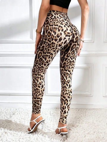 Unity Leopard Print Wideband Waist Leggings