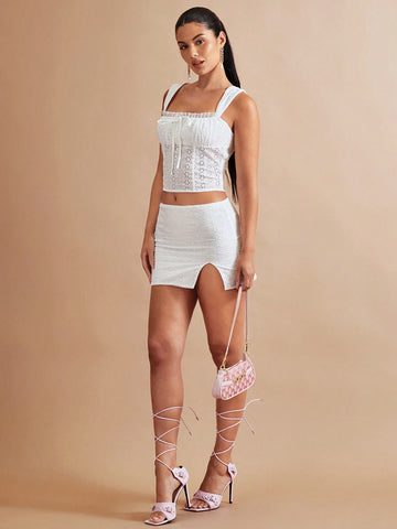 BAE Split Hem Schiffy Bodycon Skirt