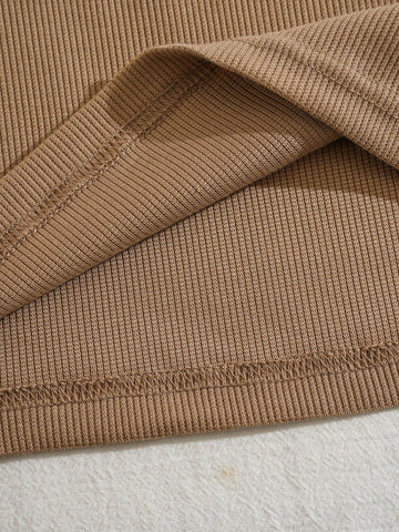 Mountain & Letter Graphic Tank Top & Drawstring Waist Shorts