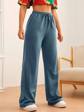 Tall Drawstring Waist Slant Pocket Sweatpants