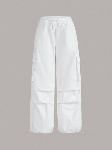 ICON Drawstring Waist Flap Pocket Cargo Pants