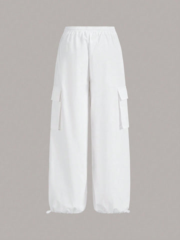 ICON Drawstring Waist Flap Pocket Cargo Pants