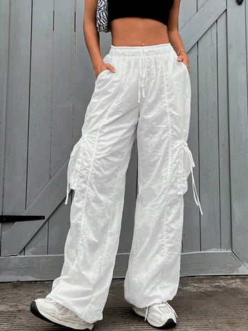 EZwear Drawstring Pocket Side Pants