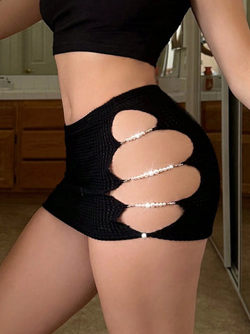 ICON Cut Out Side Bodycon Skirt