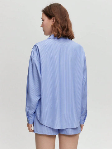 Drop Shoulder Shirt & Shorts Without Tank Top