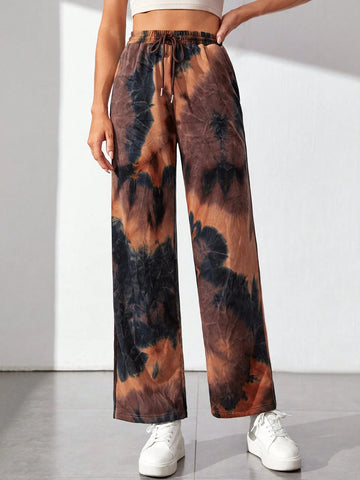 Tall Tie Dye Drawstring Waist Sweatpants