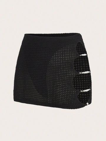 ICON Cut Out Side Bodycon Skirt