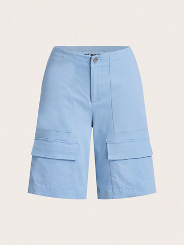 Flap Pocket Cargo Shorts