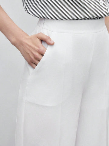 BIZwear Solid Wide Leg Pants