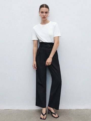 Solid Shoulder Padded Tee