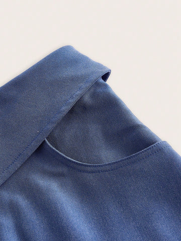 Foldover Waist Belted Shorts