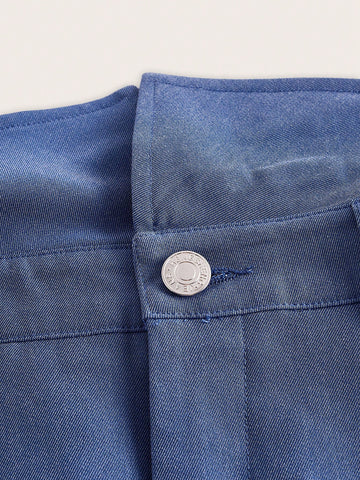 Foldover Waist Belted Shorts