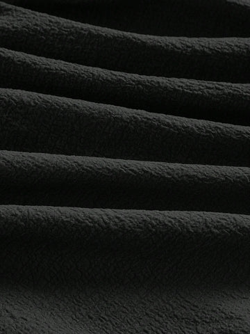 MOD Solid Drawstring Waist Ruffle Hem Skirt