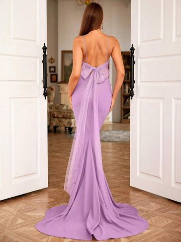 LOVE&LEMONADE Mermaid Hem Cami Bridesmaid Dress